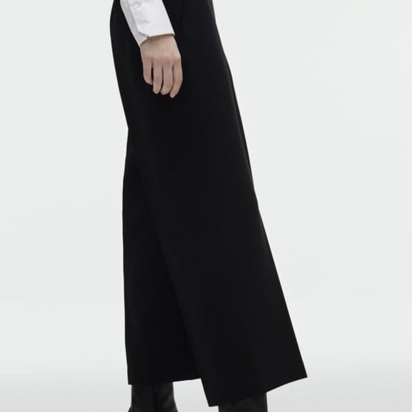 Cropped Culotes Zara Wide Leg Pants Size XS - Picture 2 of 10